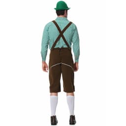 image-Beer Festival Clothing Suspenders Men's Plaid Suit