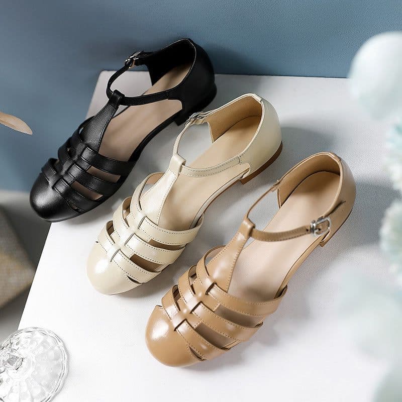 image-Women's Summer New Fashion Ankle-strap Buckle Sandals Women