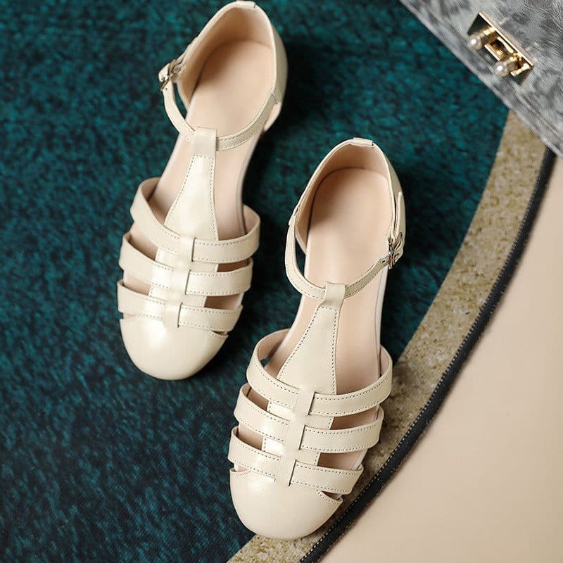 image-Women's Summer New Fashion Ankle-strap Buckle Sandals Women