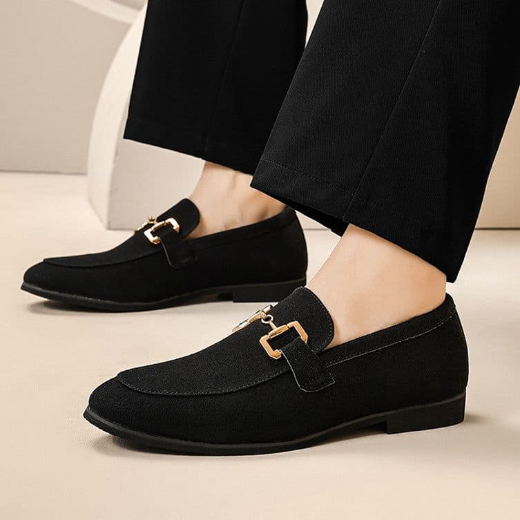 image-Fashion Personality Suede Leather Shoes Men