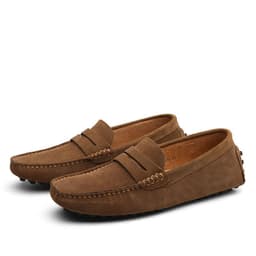 image-Men's Genuine Leather British Casual Peas Shoes