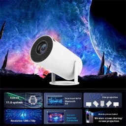 image-Barrel Machine Projector 1080p Home Office Bedroom