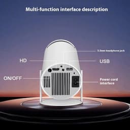 image-Barrel Machine Projector 1080p Home Office Bedroom