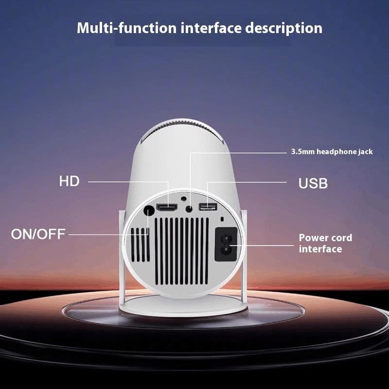 image-Barrel Machine Projector 1080p Home Office Bedroom
