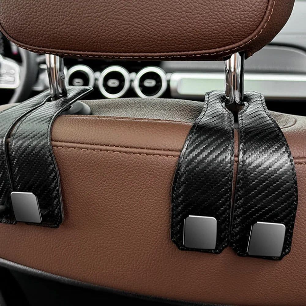 image-Car Hook Car Seat Back Hook Hanger Hook Headrest Hook Purses Bags Clothes Sundries Hanger Clip Auto Car Accessories Organizer