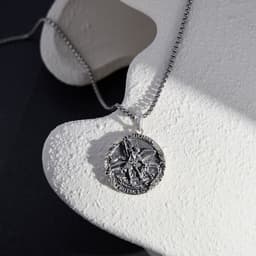 image-Saint Michael Medal Pendant Necklace The Archangel Catholic Medallions Amulet