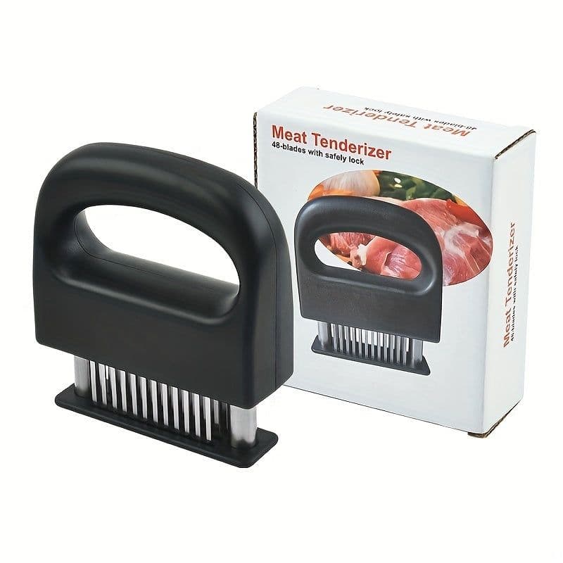 image-Meat Tenderizer Needles, Meat Tenderizer Tool Meat Tenderizer With Stainless Steel Sharp Needle Blades Heavy Duty Cooking Machine For Tenderizing Beef, Turkey, Chicken, Steak, Veal, Pork, Fish Etc