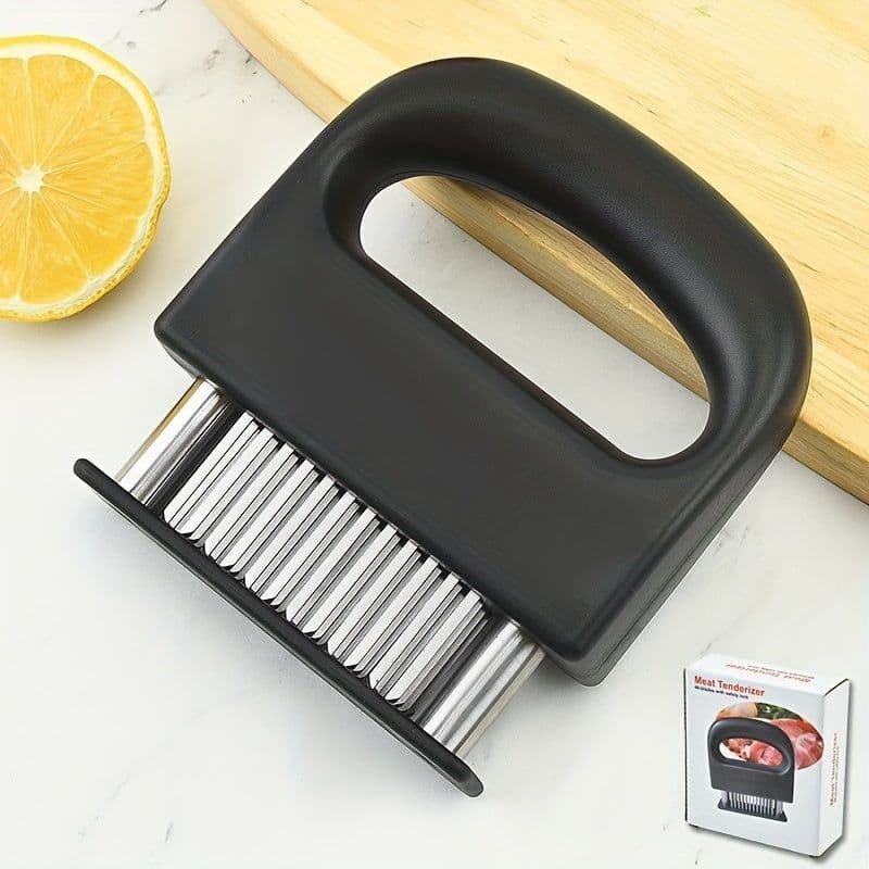 image-Meat Tenderizer Needles, Meat Tenderizer Tool Meat Tenderizer With Stainless Steel Sharp Needle Blades Heavy Duty Cooking Machine For Tenderizing Beef, Turkey, Chicken, Steak, Veal, Pork, Fish Etc