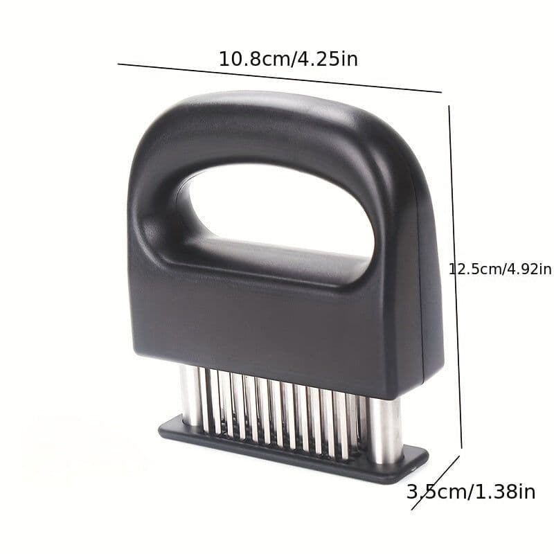 image-Meat Tenderizer Needles, Meat Tenderizer Tool Meat Tenderizer With Stainless Steel Sharp Needle Blades Heavy Duty Cooking Machine For Tenderizing Beef, Turkey, Chicken, Steak, Veal, Pork, Fish Etc