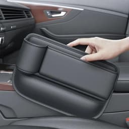 image-Car Seat Storage, New Upgraded Car Seat Storage Box With Cup Holder, Seat Gap Storage Box, Cup Holder Gap Bag For Car, Adjustable Car Seat Storage Box