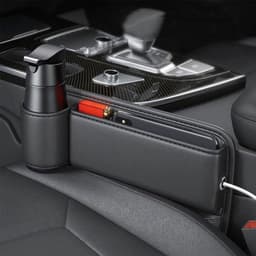 image-Car Seat Storage, New Upgraded Car Seat Storage Box With Cup Holder, Seat Gap Storage Box, Cup Holder Gap Bag For Car, Adjustable Car Seat Storage Box