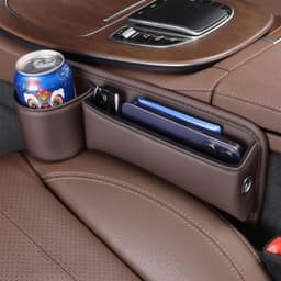 image-Car Seat Storage, New Upgraded Car Seat Storage Box With Cup Holder, Seat Gap Storage Box, Cup Holder Gap Bag For Car, Adjustable Car Seat Storage Box