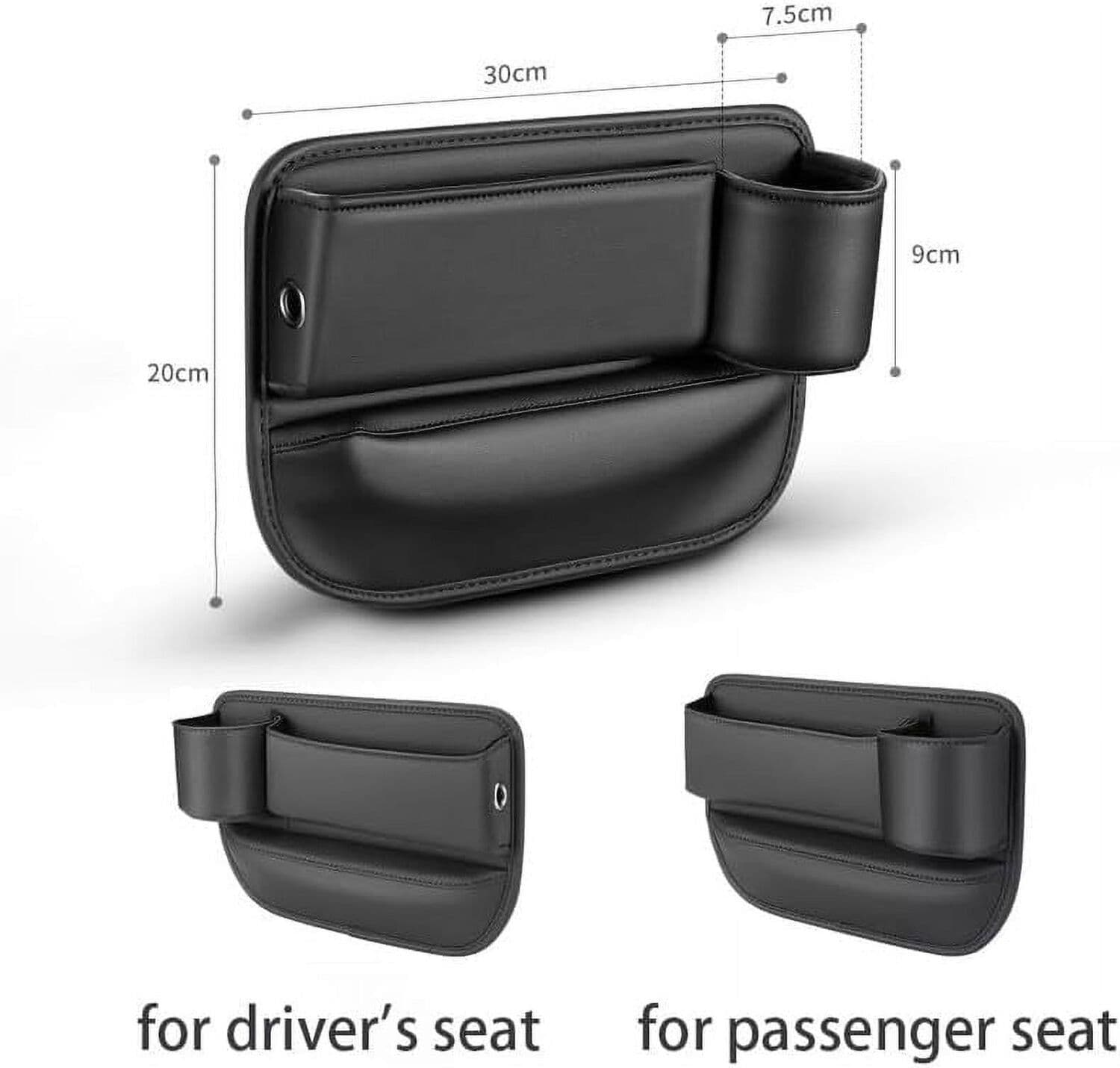 image-Car Seat Storage, New Upgraded Car Seat Storage Box With Cup Holder, Seat Gap Storage Box, Cup Holder Gap Bag For Car, Adjustable Car Seat Storage Box