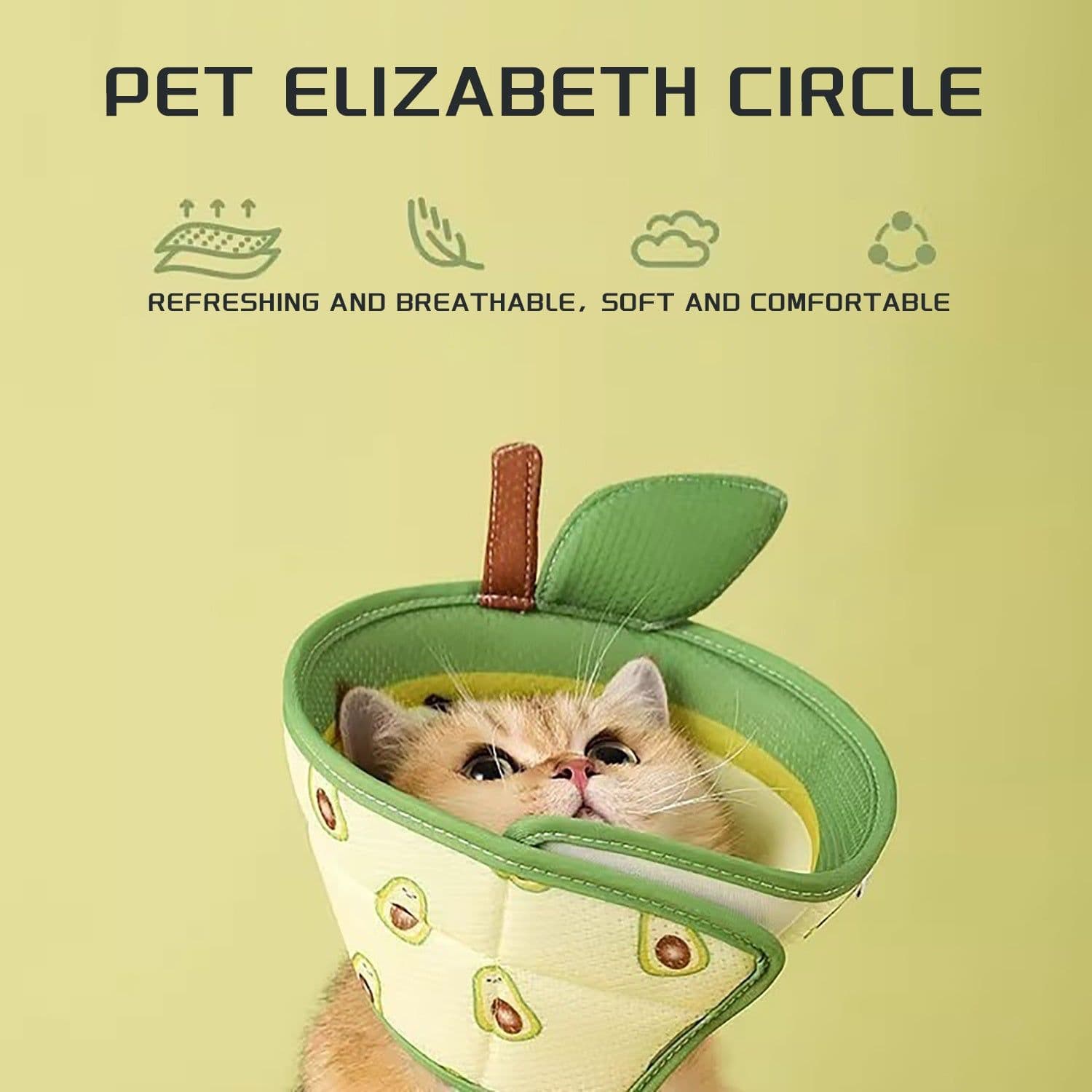 image-Cat Cone Collar Pet Elizabethan Collar Cat Collar Soft To Stop Licking After Surgery Cat Recovery Collar For Small Large Cats Adjustable Elizabethan Collar For Cats Kittens