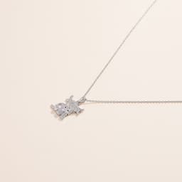 image-Highland Cow Necklace Anklet for Women 925 Sterling Silver Cow Crystal Necklace