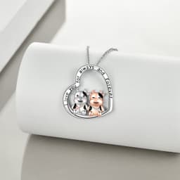 image-Cow Gifts Cow Necklace for Women 925 Sterling Silver I Love You Always and Forever