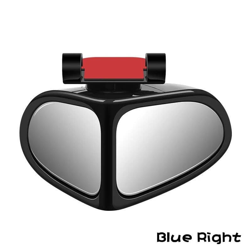 image-Car Reversing Small Round Mirror Front And Rear Wheel Wide-Angle Mirror Double-Sided Auxiliary Rearview 360 Adjustable Wide Angle Side Rear View Mirror For Car