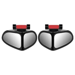 image-Car Reversing Small Round Mirror Front And Rear Wheel Wide-Angle Mirror Double-Sided Auxiliary Rearview 360 Adjustable Wide Angle Side Rear View Mirror For Car