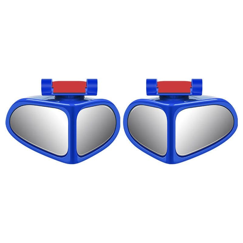 image-Car Reversing Small Round Mirror Front And Rear Wheel Wide-Angle Mirror Double-Sided Auxiliary Rearview 360 Adjustable Wide Angle Side Rear View Mirror For Car