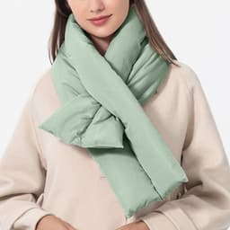 image-Men Women Winter Scarves Solid Color Anti Splashing Scarf, Casual Trendy Versatile Cross Neck Scarf Warm Adjustable Thermal Ski Neck