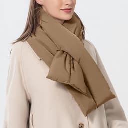 image-Men Women Winter Scarves Solid Color Anti Splashing Scarf, Casual Trendy Versatile Cross Neck Scarf Warm Adjustable Thermal Ski Neck