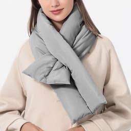 image-Men Women Winter Scarves Solid Color Anti Splashing Scarf, Casual Trendy Versatile Cross Neck Scarf Warm Adjustable Thermal Ski Neck