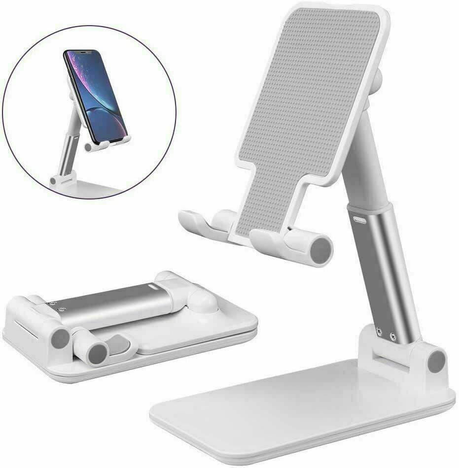 image-Cell Phone Stand Tablet Mount Fordable Desktop Holder Cradle Dock Mobile Phone Phone Holder Stand, Desktop Cell Phone Holder For IPad Tablet Desk Holder