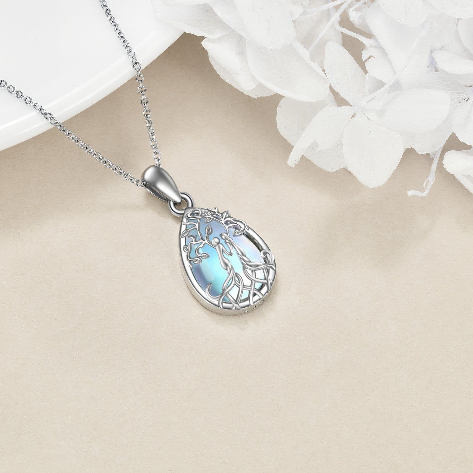 image-Sterling Silver Tree of Life Sister Necklace Jewelry from Sister