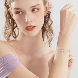 image-Highland Cow Bracelet Sterling Silver Scottish Cow Bracelet Cute Animal Jewelry for Women
