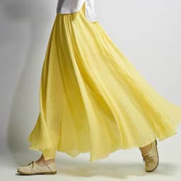 image-Cotton Linen Style Skirt, Soft And Flowing Skirt, Travel Skirt, Beach Skirt, Gift For Daughter, Pink Skirt, Custom Size