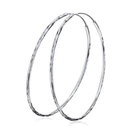 image-925 Sterling Silver Circle Endless Hoop Earrings as Gifts for Women