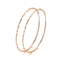 image-925 Sterling Silver Circle Endless Hoop Earrings as Gifts for Women