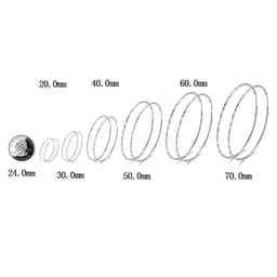 image-925 Sterling Silver Circle Endless Hoop Earrings as Gifts for Women