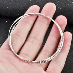 image-925 Sterling Silver Circle Endless Hoop Earrings as Gifts for Women