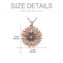 image-925 Sterling Silver Sunflower Photo Locket Necklace You Are My Sunshine Engraved Pendant