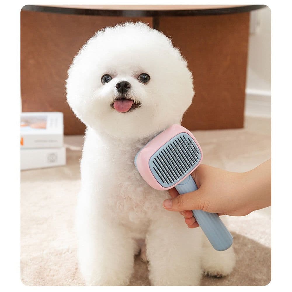 image-Pet Grooming Brush Dog Deshedding Brush For Large Dogs, Dematting Comb De-shedding Tool For Hair Cats, Pet Hair Grooming Brush Reduces Shedding, Great For Short To Long Hair Breeds