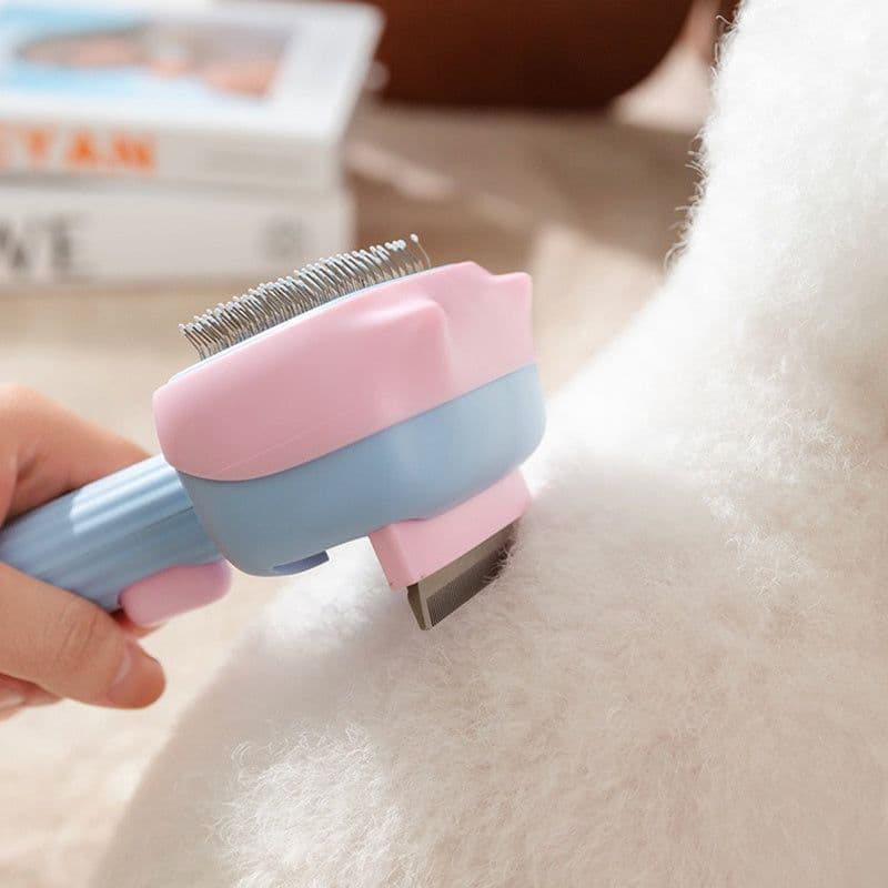image-Pet Grooming Brush Dog Deshedding Brush For Large Dogs, Dematting Comb De-shedding Tool For Hair Cats, Pet Hair Grooming Brush Reduces Shedding, Great For Short To Long Hair Breeds