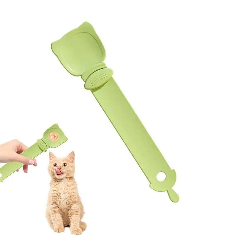 image-Cat Strip Feeder, Cat Strip Happy Spoon, Cat Wet Food Spoon Portable Cat Feeding Spoon Reuseable Cat Strip Spoon Lickable Pet Feeder Spoon Pets Cat Food Accessories, Cat Strip Squeeze Spoon