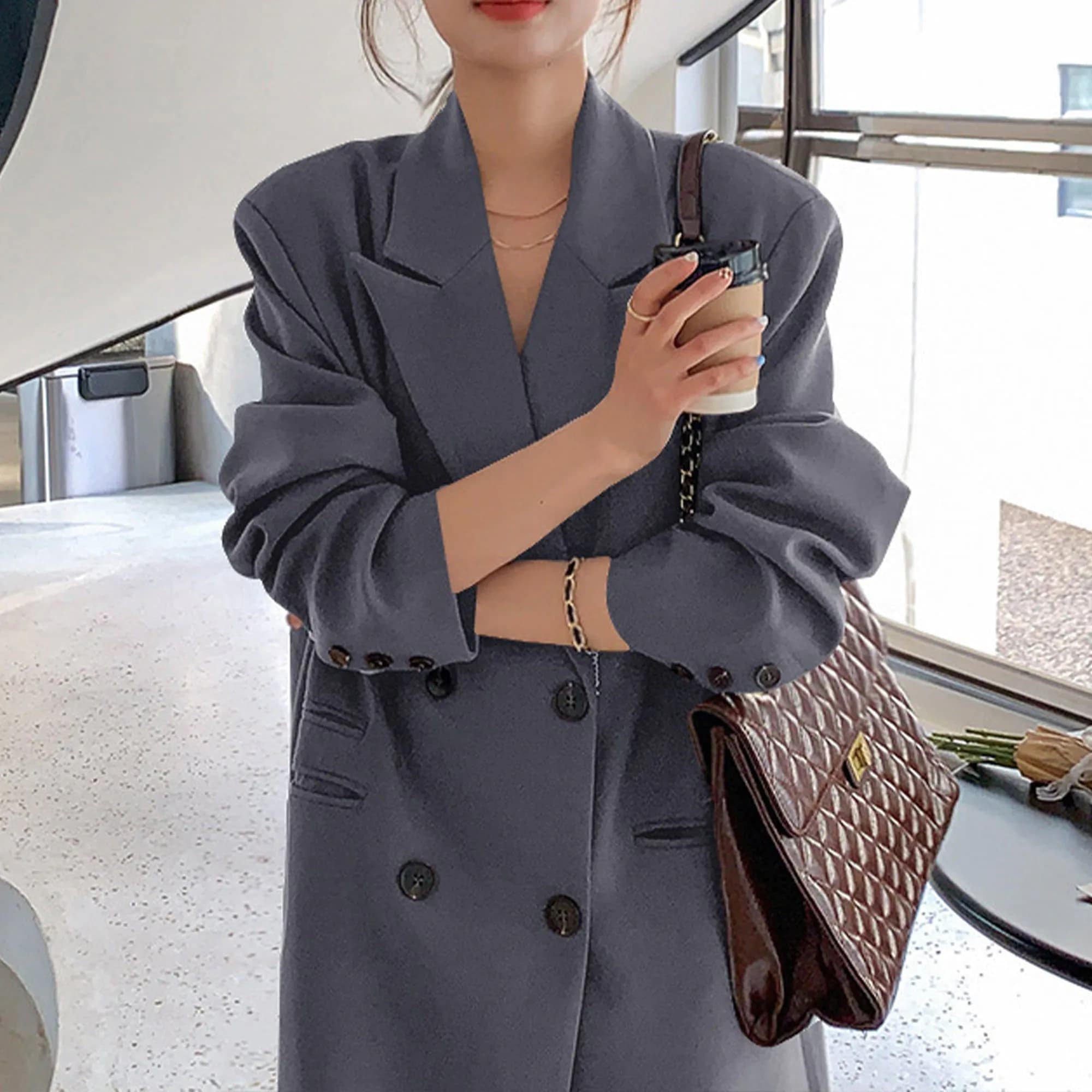 image-Womens Long Trench Coat, Classic Trench Coat, British Style Women's Coat Outerwear, Elegant Jacket For Women, Spring Clothing