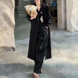 image-Womens Long Trench Coat, Classic Trench Coat, British Style Women's Coat Outerwear, Elegant Jacket For Women, Spring Clothing