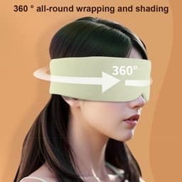 image-Silk Cotton Padded Eye Full Cover Block Light Blindfold Double Face Warm Cold Sleeping Masks For Women Soft And Comfortable Blindfold For Travelling