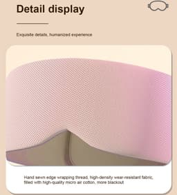 image-Silk Cotton Padded Eye Full Cover Block Light Blindfold Double Face Warm Cold Sleeping Masks For Women Soft And Comfortable Blindfold For Travelling