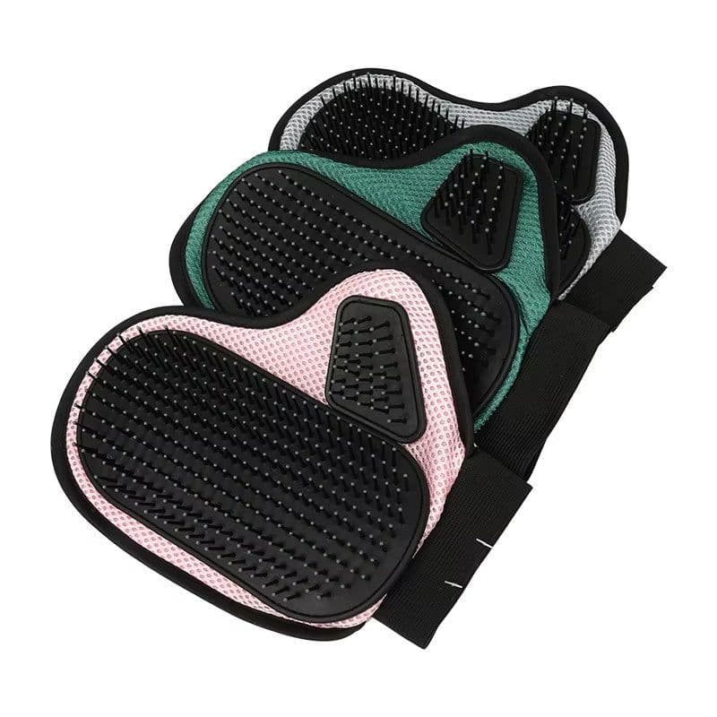 image-Cat Hair Removal Glove Pet Supplies Bath Massage Jerking Gloves Cat Dog Massage Bathing Cleaning Grooming Supplies Silicone Hair Sticking Removal Brush