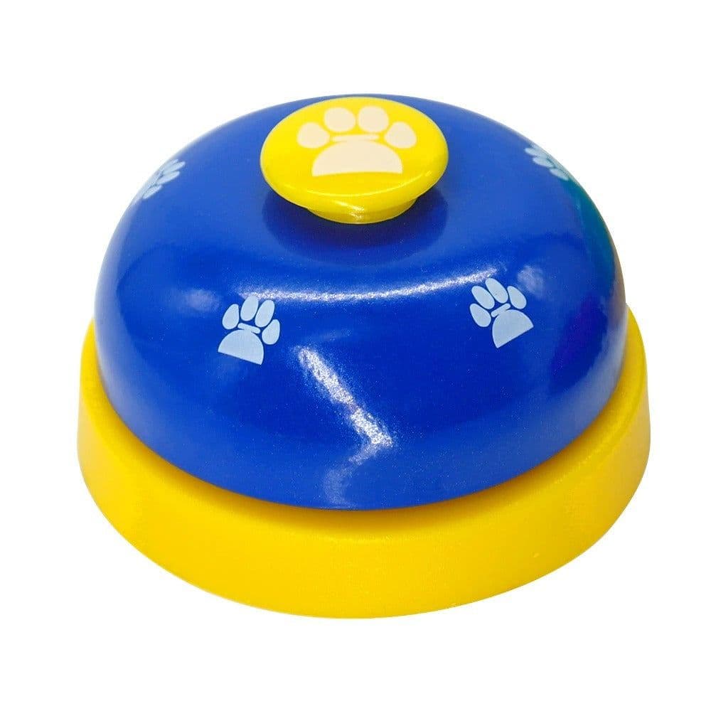 image-Dog Training Bell, Dog Puppy Pet Potty Training Bells, Dog Cat Door Bell Tell Bell With Non-Skid Rubber Base