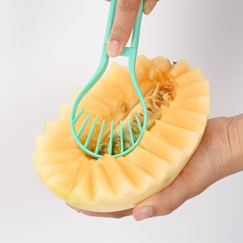 image-Professional 4 In 1 Stainless Steel Watermelon Cutter Fruit Carving Tools Set,Fruit Scooper Seed Remover Watermelon Knife For Dig Pulp Separator Fruit Slicer, Melon Baller Scoop Set