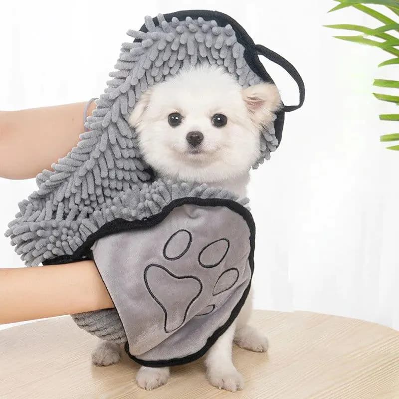 image-Absorbent Dog Towel, Microfiber Quick Drying Towel Machine Washable With Hand Pockets Pet Towel For Medium Large Dog Super Absorbent Pet Towel Quickly Dry Your Dog Or Cat After Bath Time