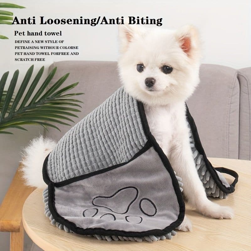 image-Absorbent Dog Towel, Microfiber Quick Drying Towel Machine Washable With Hand Pockets Pet Towel For Medium Large Dog Super Absorbent Pet Towel Quickly Dry Your Dog Or Cat After Bath Time