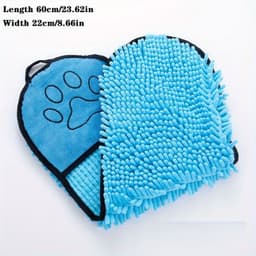 image-Absorbent Dog Towel, Microfiber Quick Drying Towel Machine Washable With Hand Pockets Pet Towel For Medium Large Dog Super Absorbent Pet Towel Quickly Dry Your Dog Or Cat After Bath Time