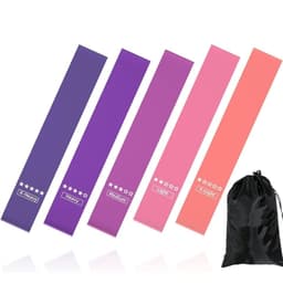 image-Resistance Loop Exercise Bands, Resistance Bands Exercise Bands For Home Fitness, Stretching, Strength Training, Physical Therapy,Elastic Workout Bands For Women Men Kids, Set Of 5