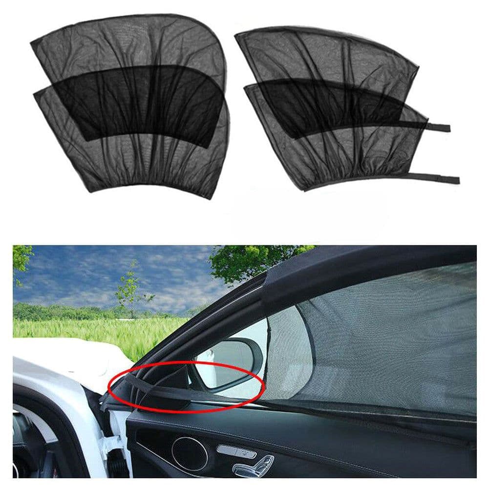 image-Car Front&Rear Side Curtain Sun Visor Shade Mesh Cover Insulation Anti-mosquito Fabric Shield UV Protector Car Accessories Car Side Window Sunshades Window Screen Door Covers UV Protector